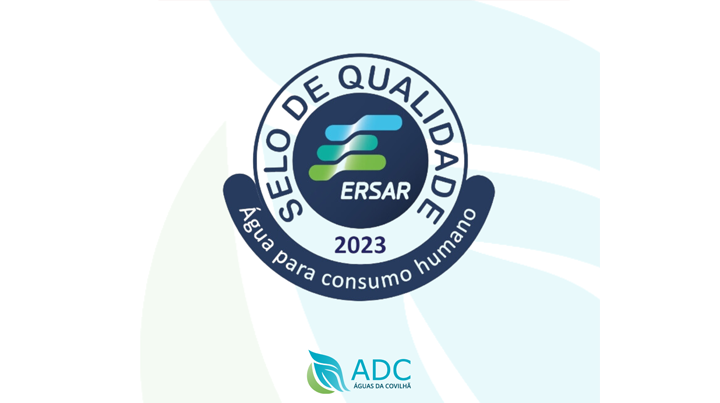 ADC RECEBE O SELO DE ÁGUA DE QUALIDADE EXEMPLAR PARA CONSUMO HUMANO