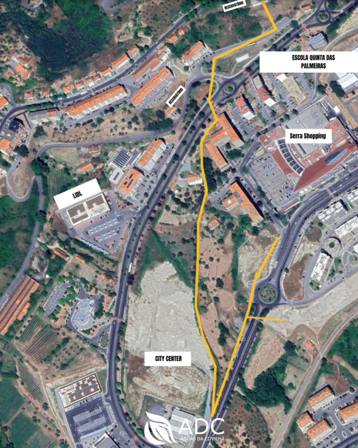 REFORÇO DE ABASTECIMENTO NA AV.ALAMEDA DA EUROPA E AMPLIAÇÃO DAS REDES DE ÁGUAS RESIDUAIS E PLUVIAIS NO CAMINHO D.DIOGO