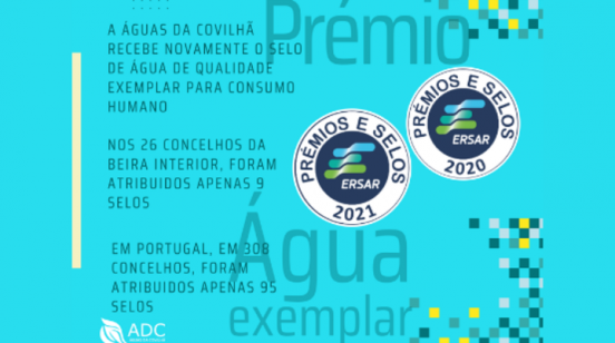 ADC recebe o selo de Água de qualidade exemplar para consumo humano